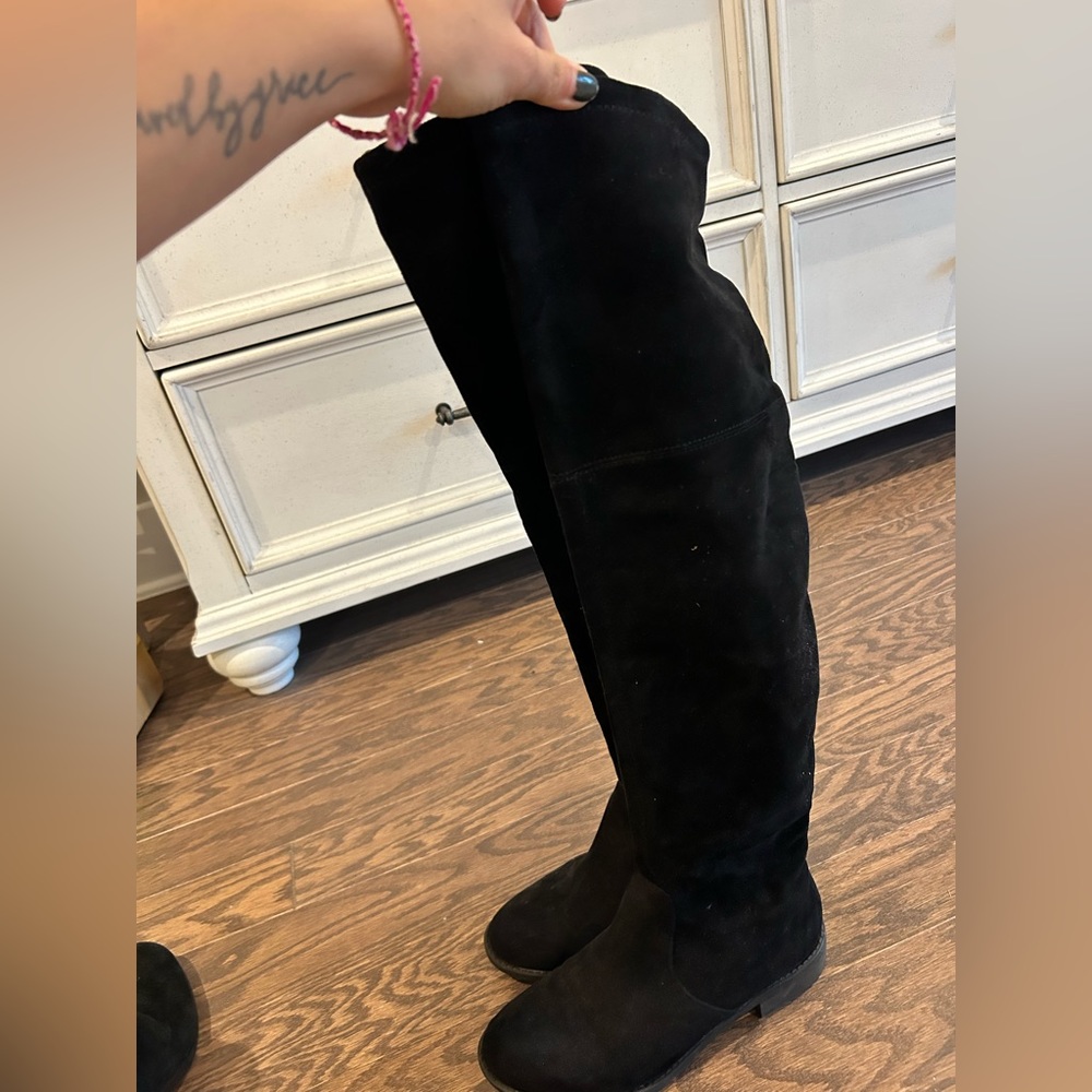 Over the Knee Black Boots